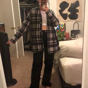Soft plaid cardigan